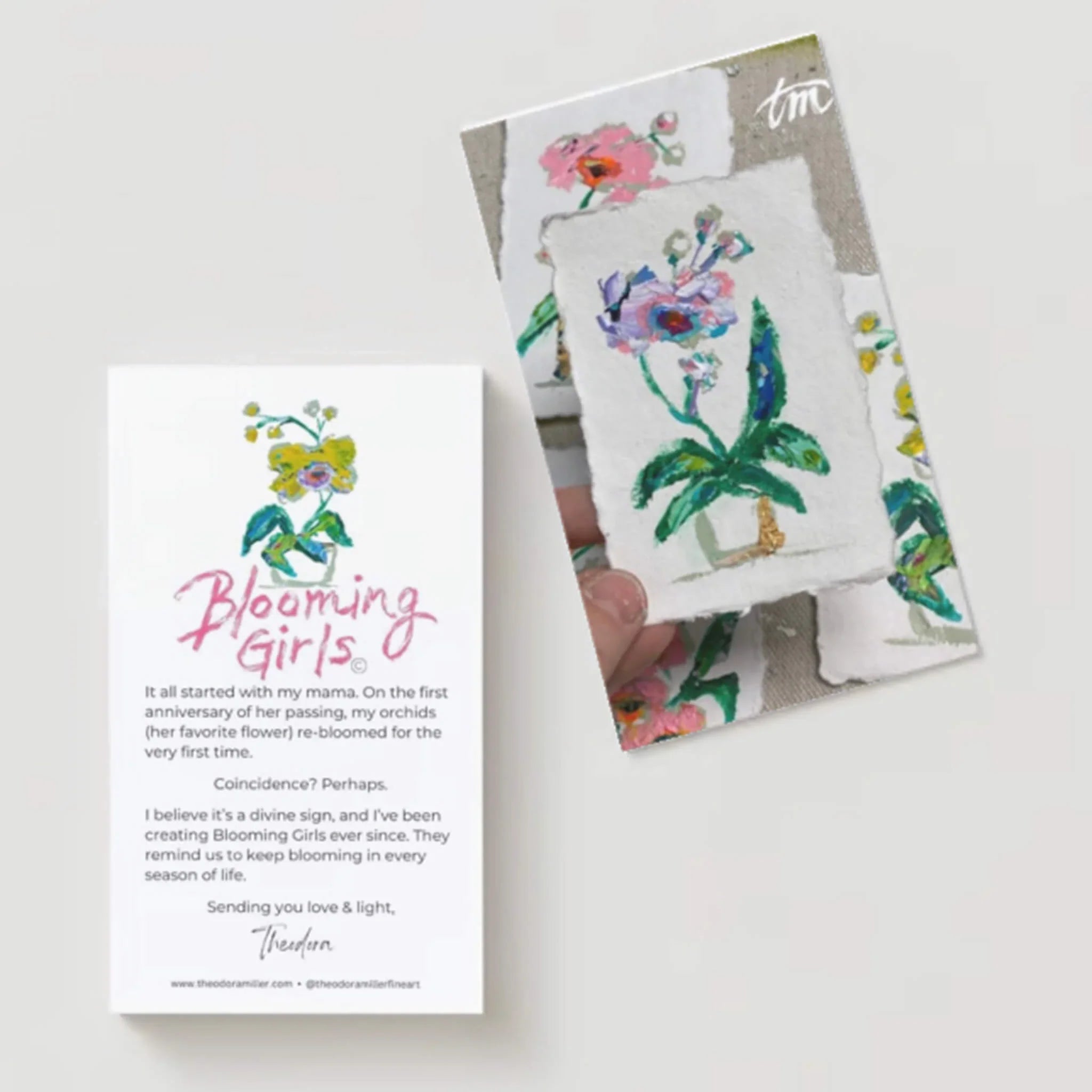 Blooming Girls Tea Towel