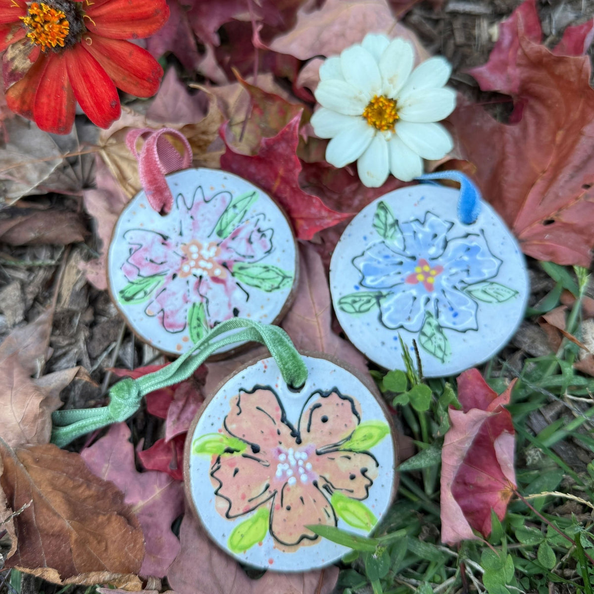 Bloom Ceramic Ornaments