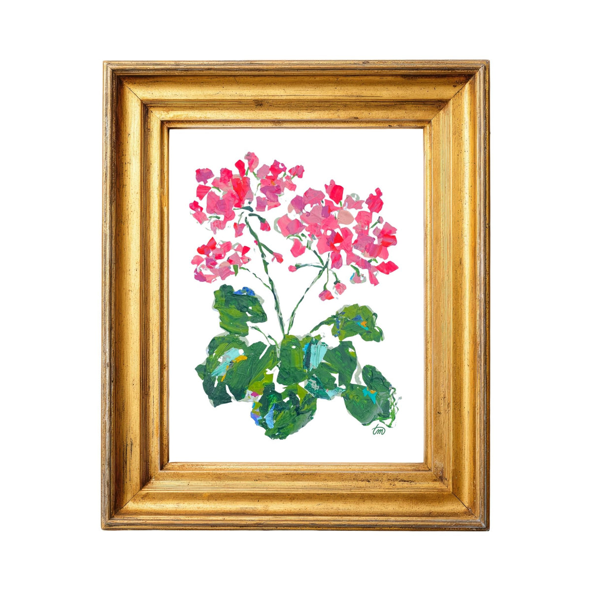 Blooming Girl Geranium Party Print