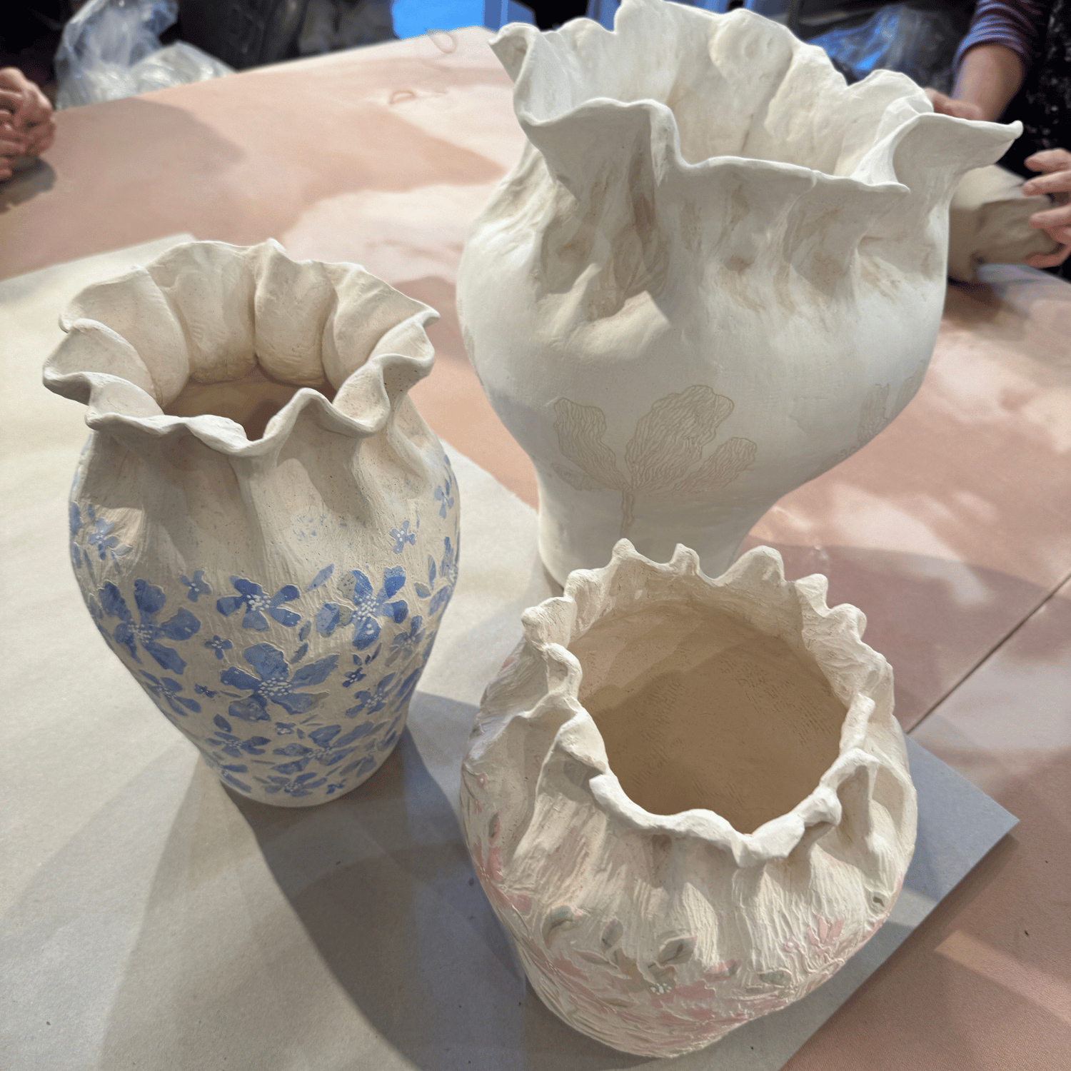 Blooming Girls Blue Vessel