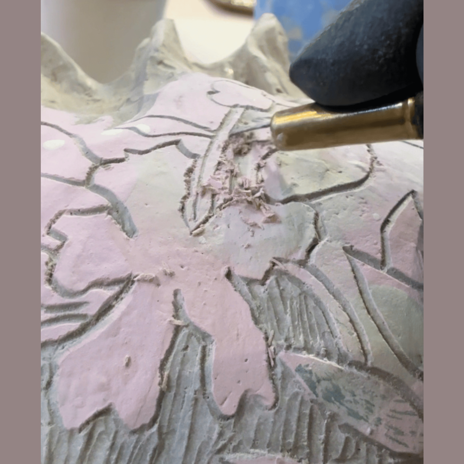 Blooming Girls Dusty Rose Vessel