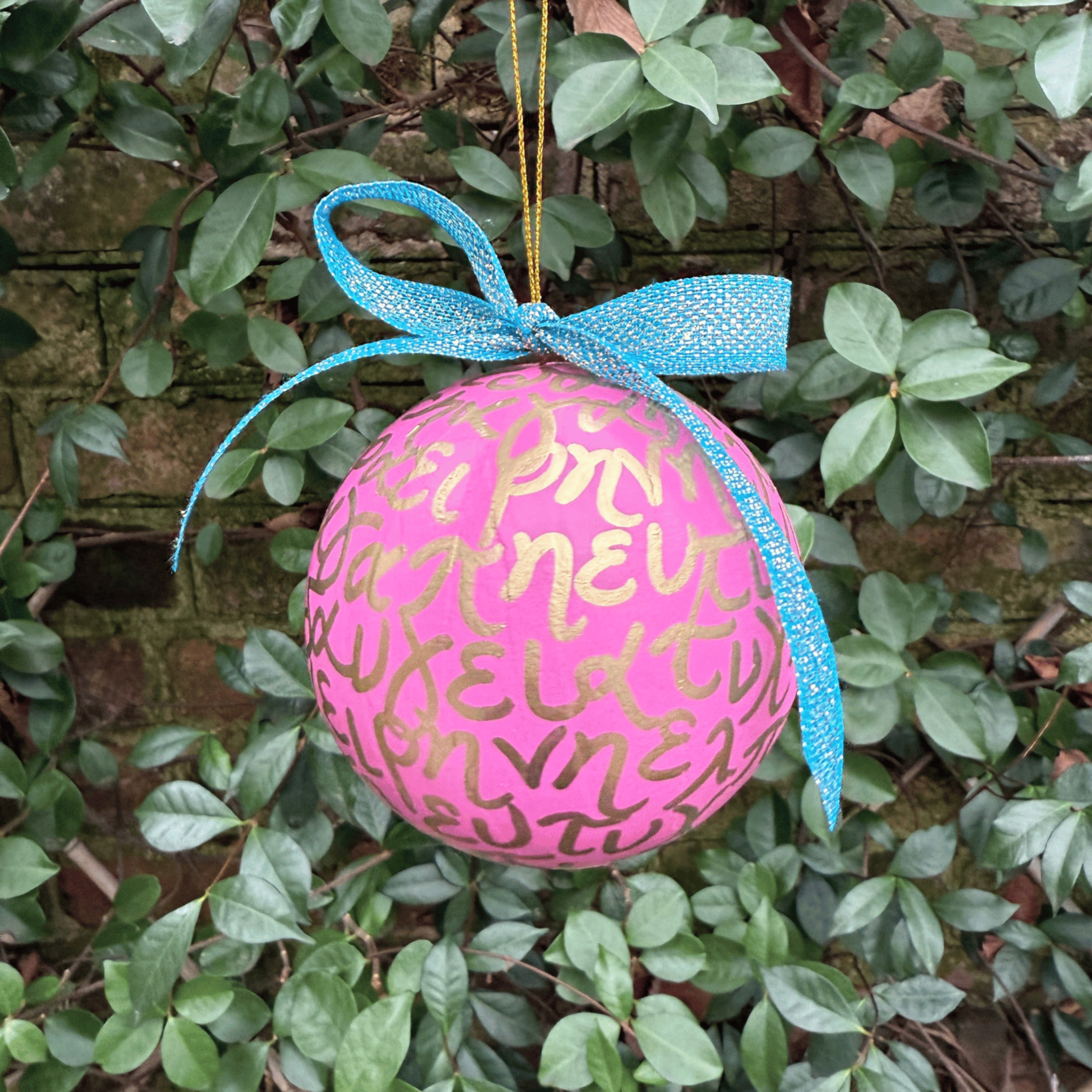 7 Wishes Paper Mache Ornament