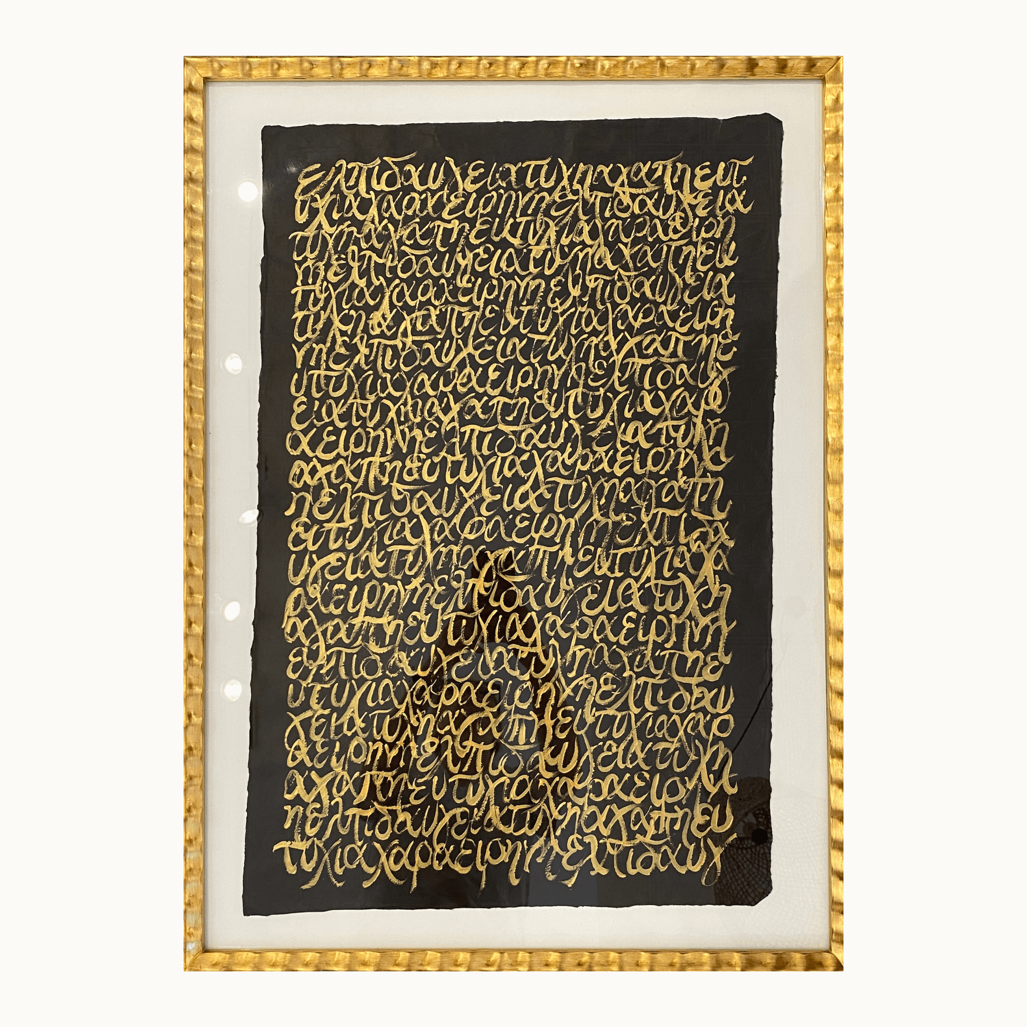 7 Wishes Large Black & Gold