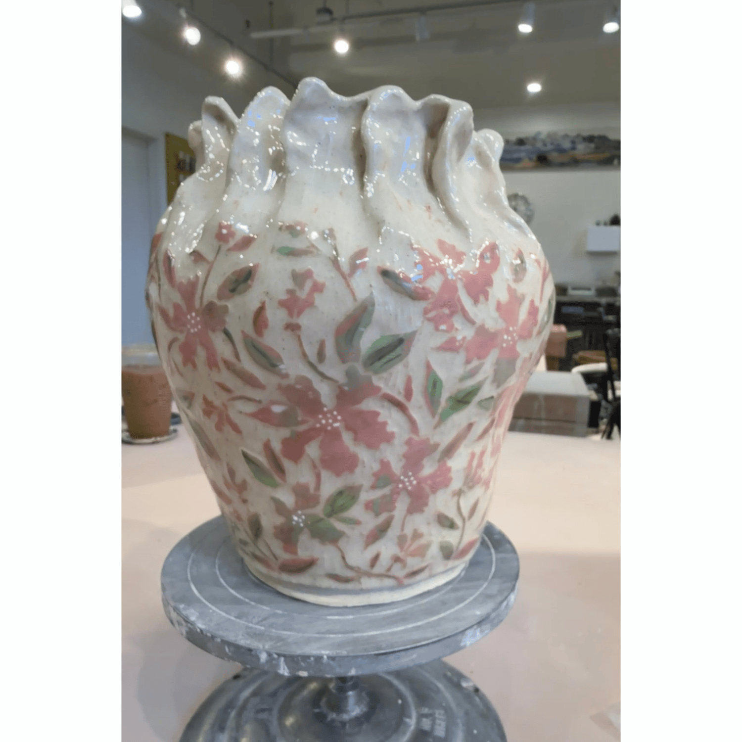 Blooming Girls Dusty Rose Vessel