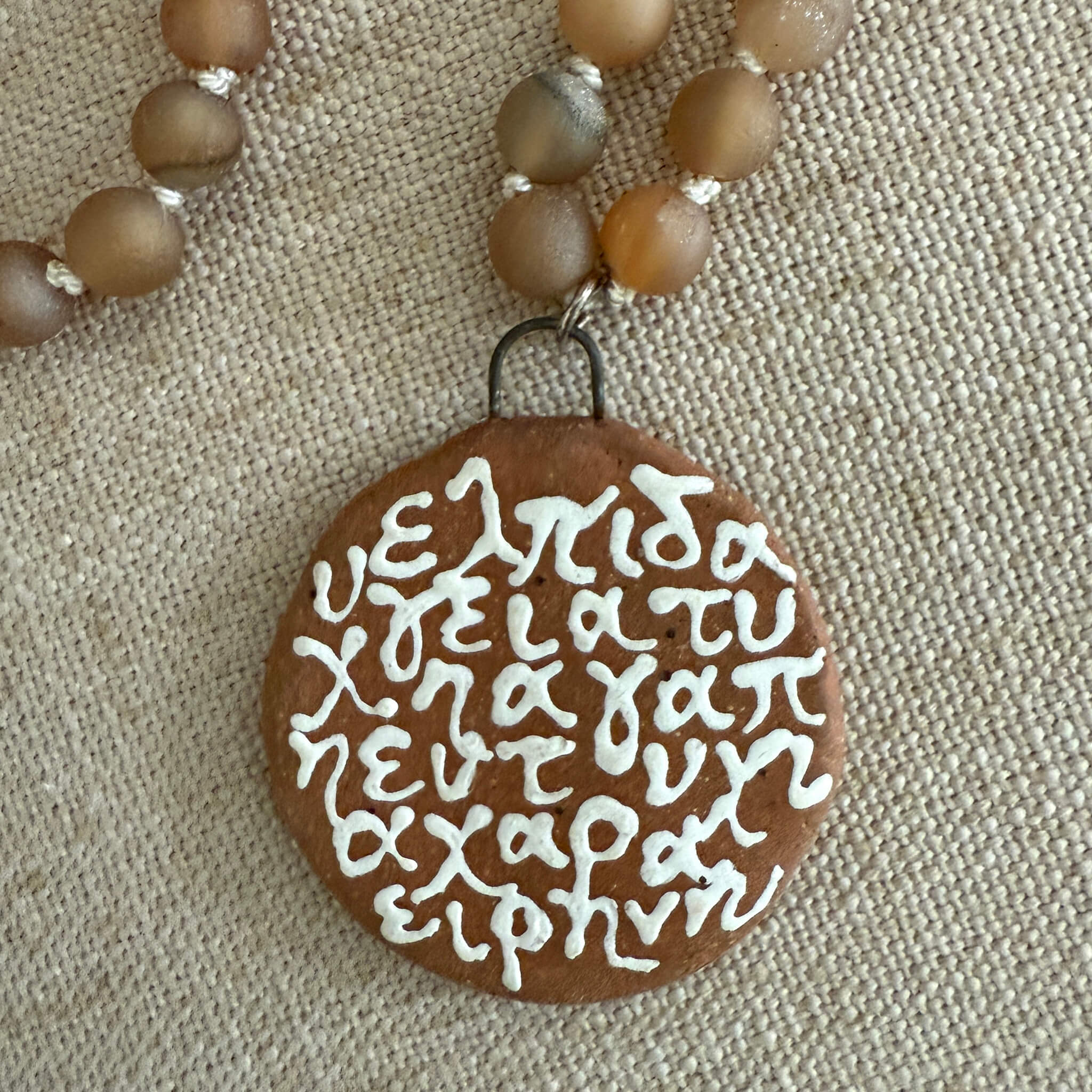 7 Wishes Ceramic & Bead Necklace