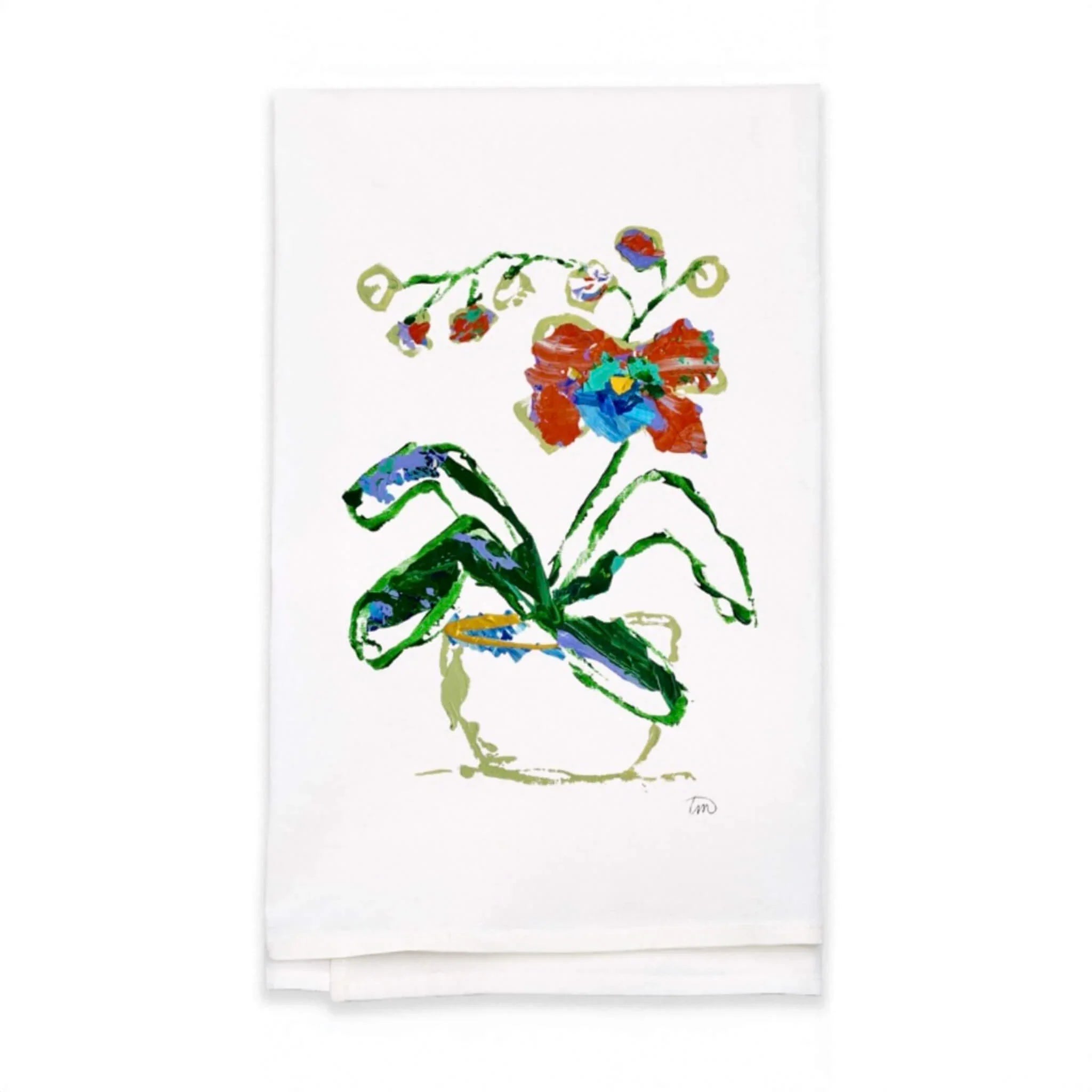 Blooming Girls Tea Towel