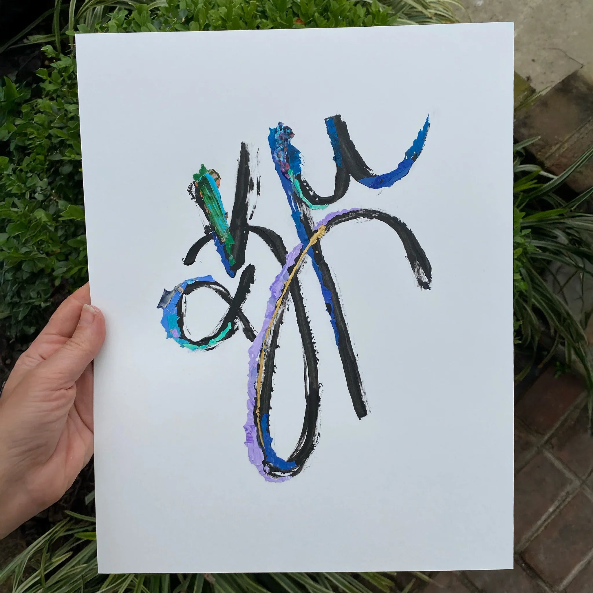 Custom Grammata Multicolor Painting