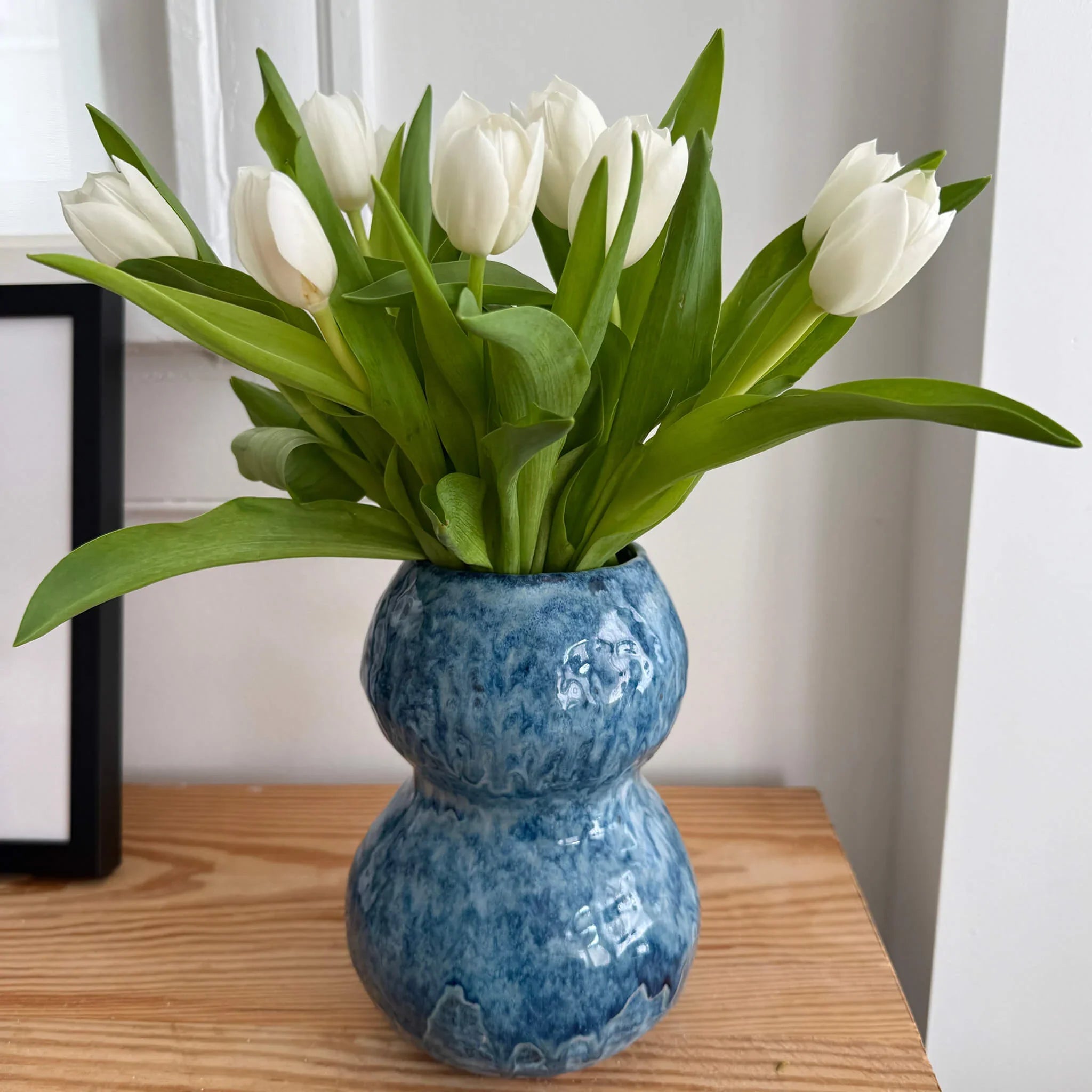 Ocean Blues Gourd Vase