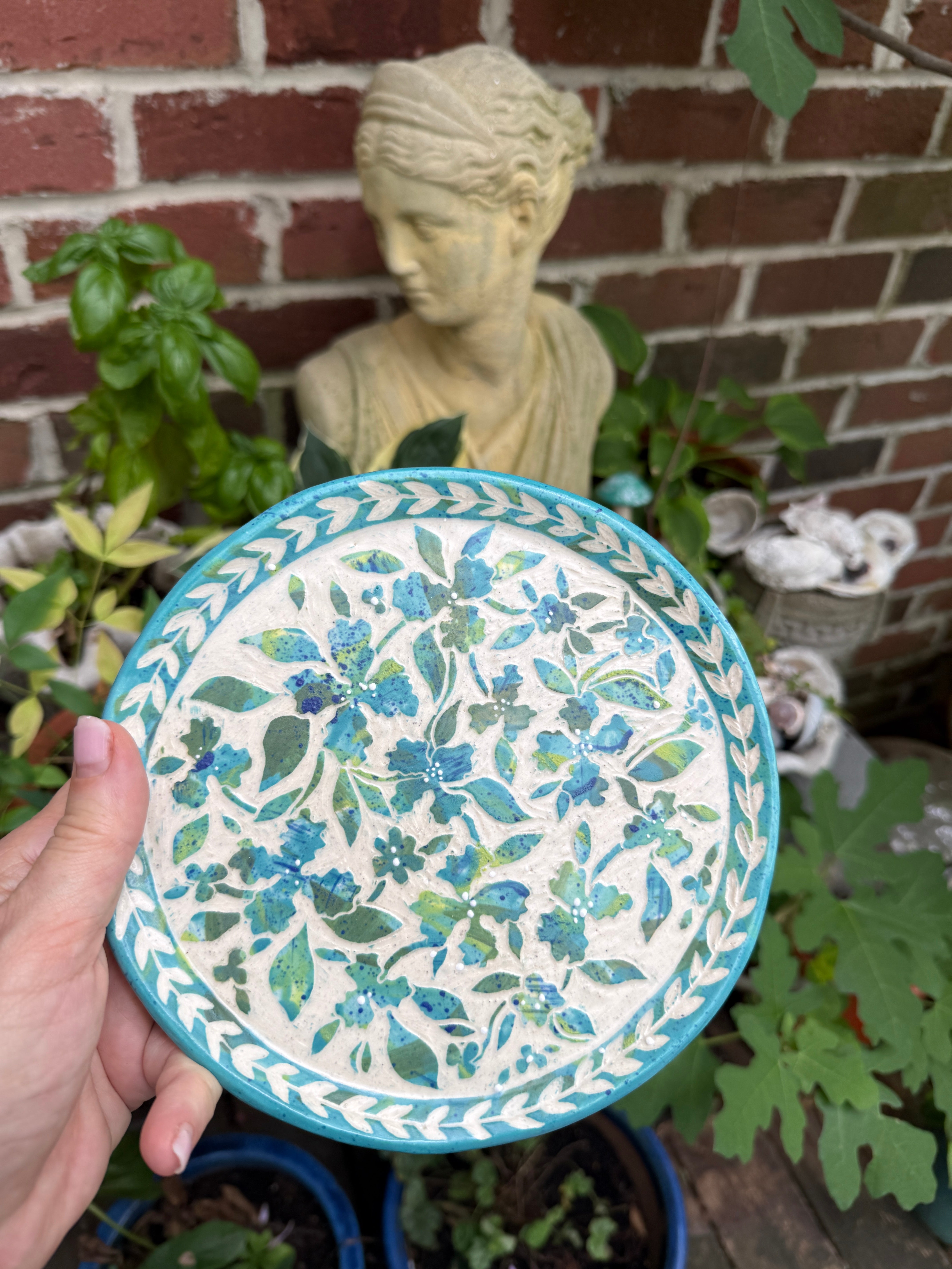 Blooming Girls Blue Delight Plate