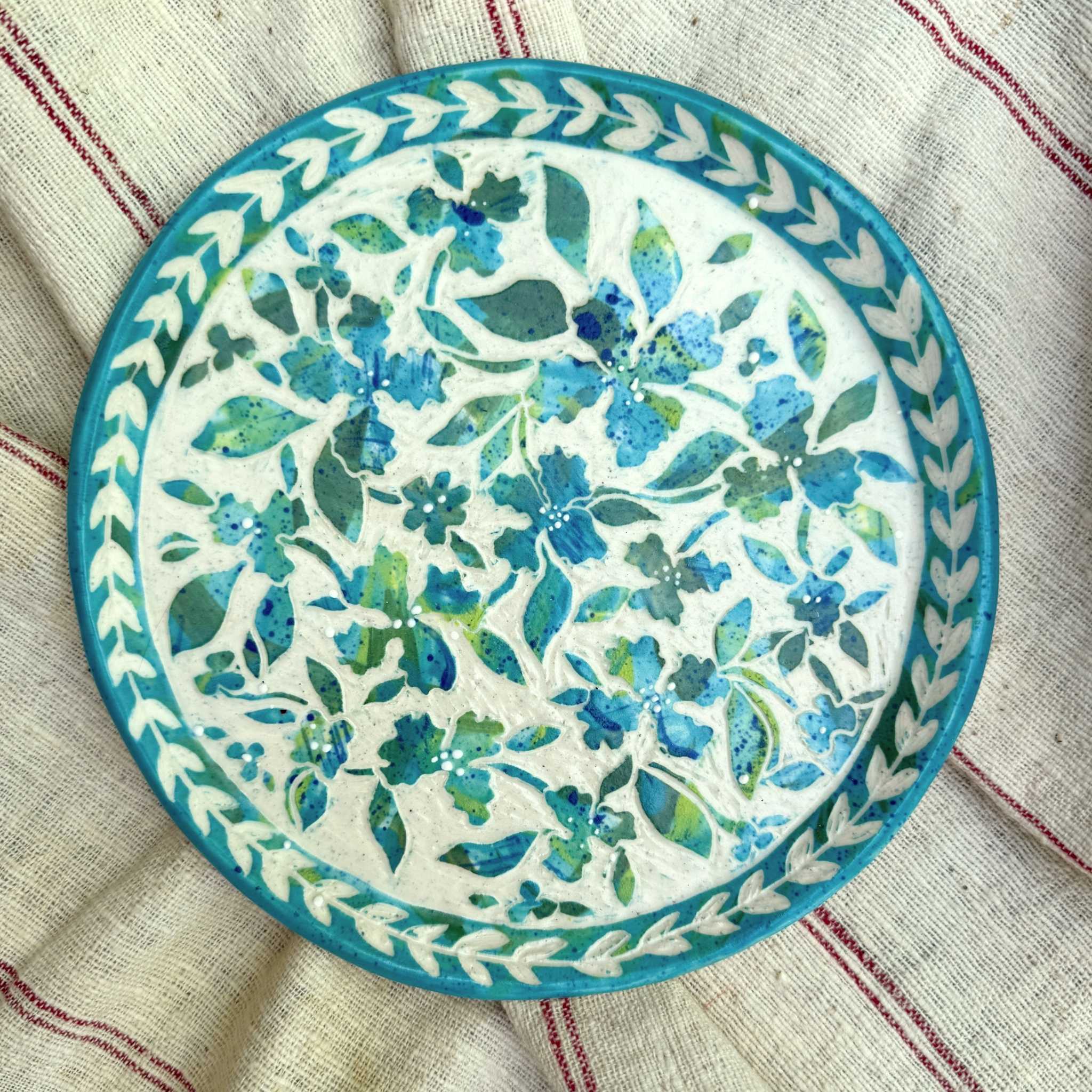Blooming Girls Blue Delight Plate