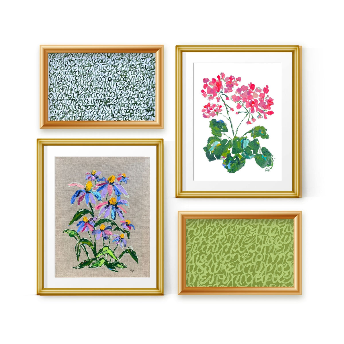 Blooming Girls Coneflower Party Print