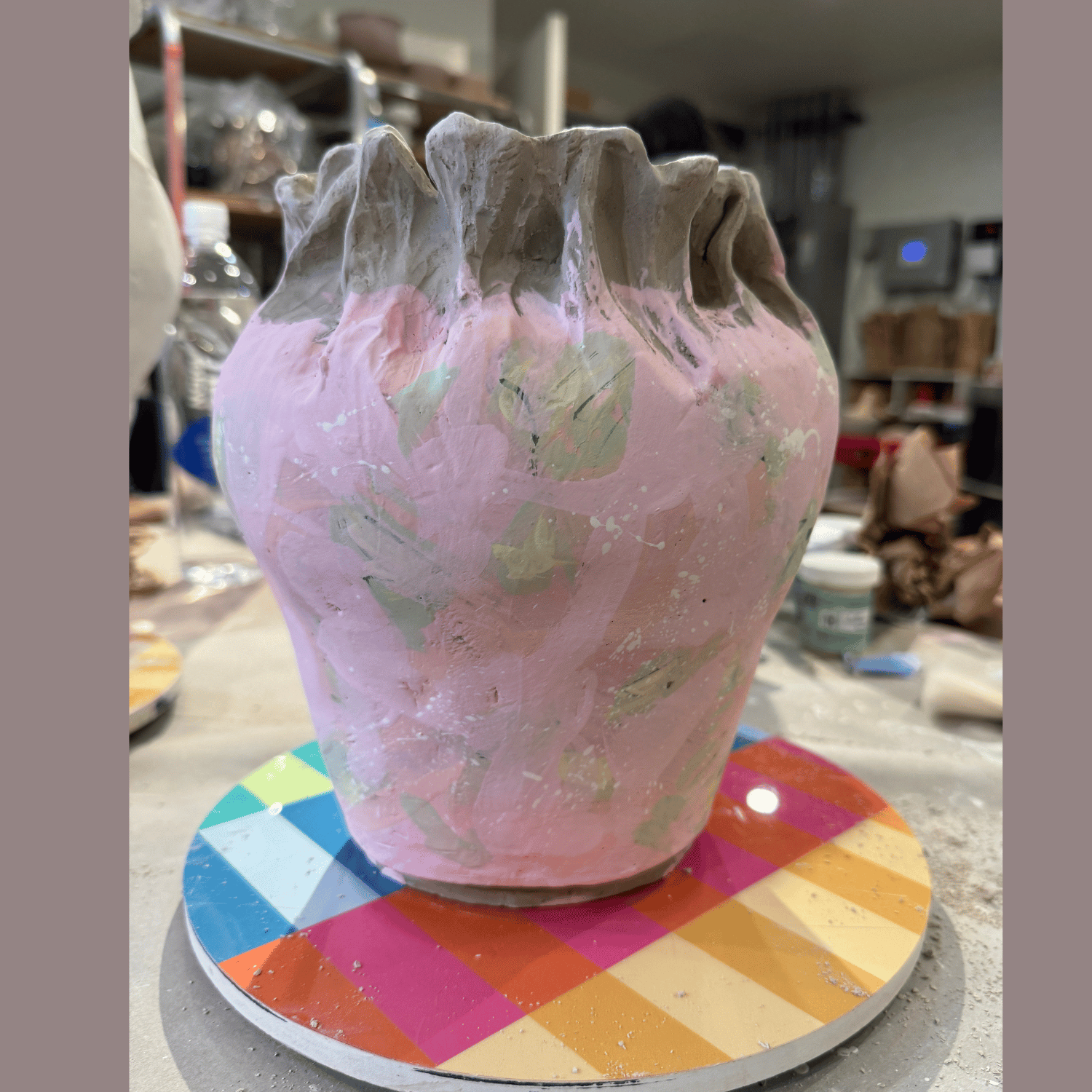 Blooming Girls Dusty Rose Vessel