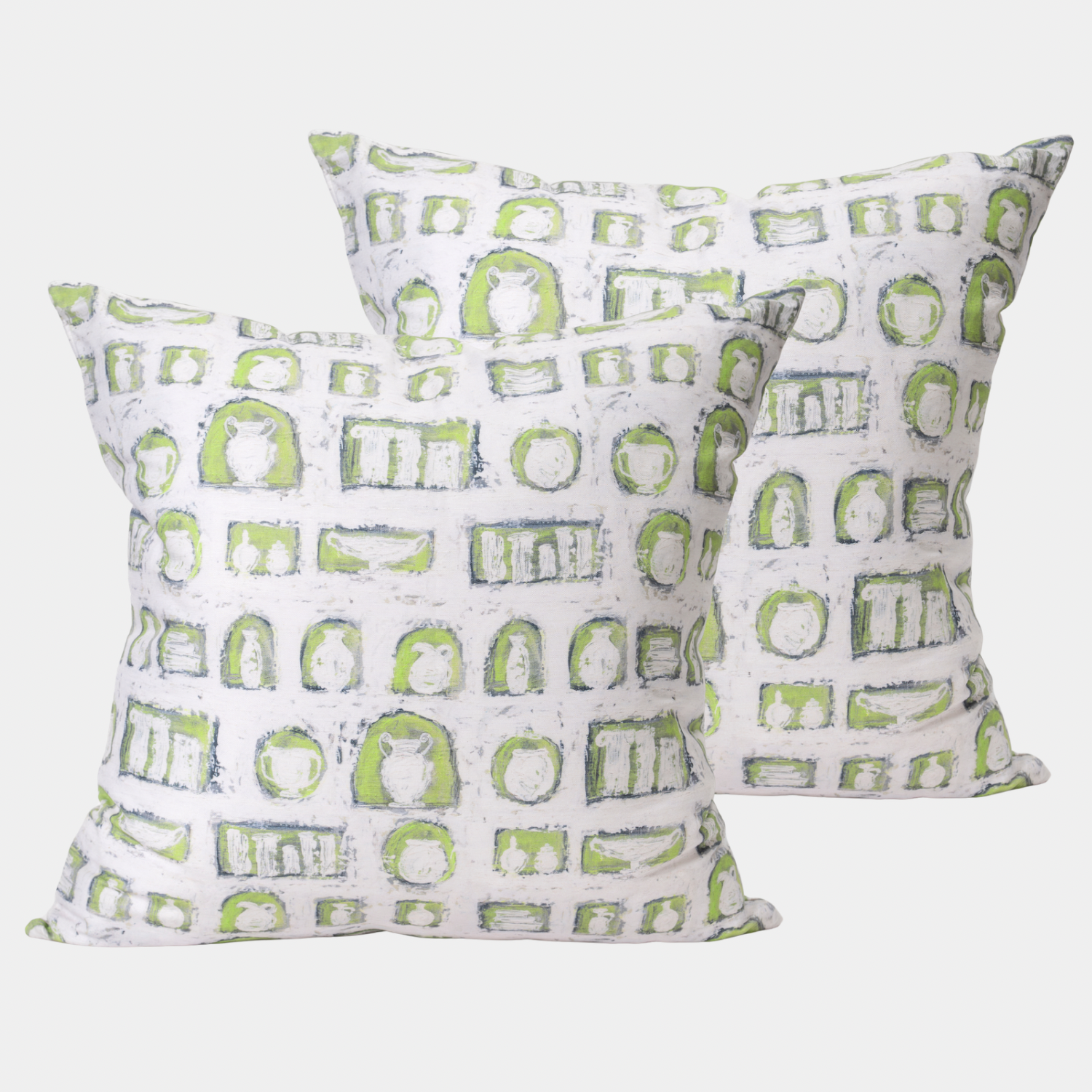 Ready Made Pillows Pair: Vessels Fresh Figs