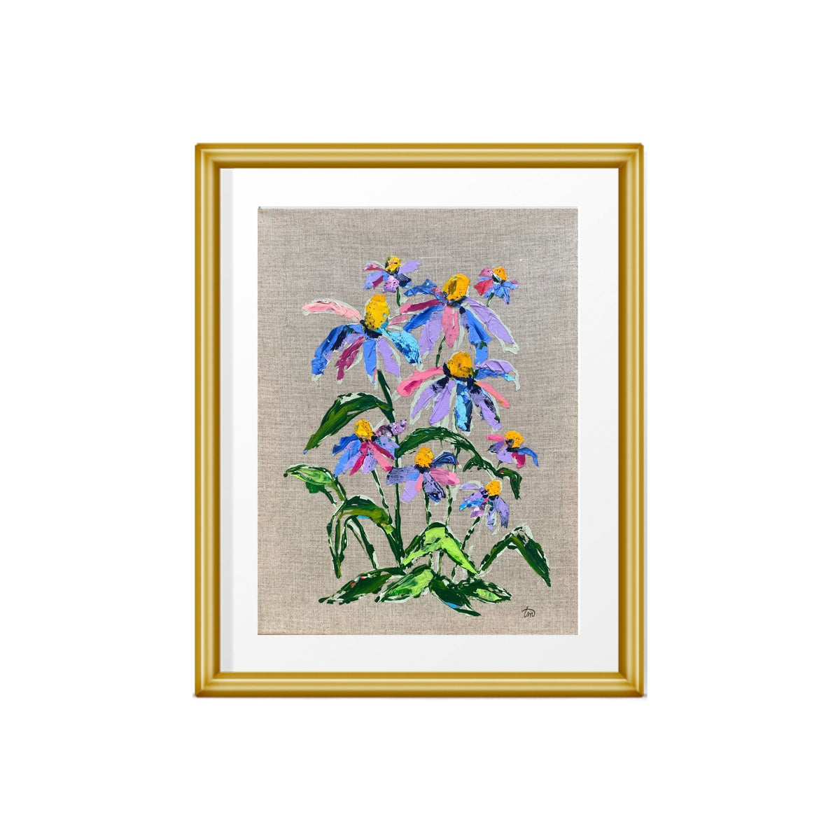 Blooming Girls Coneflower Party Print