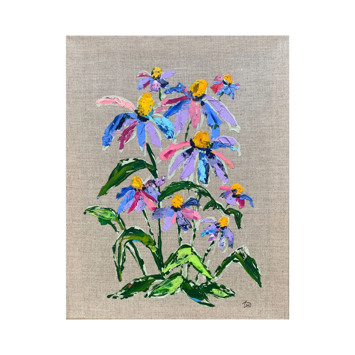 Blooming Girls Coneflower Party Print