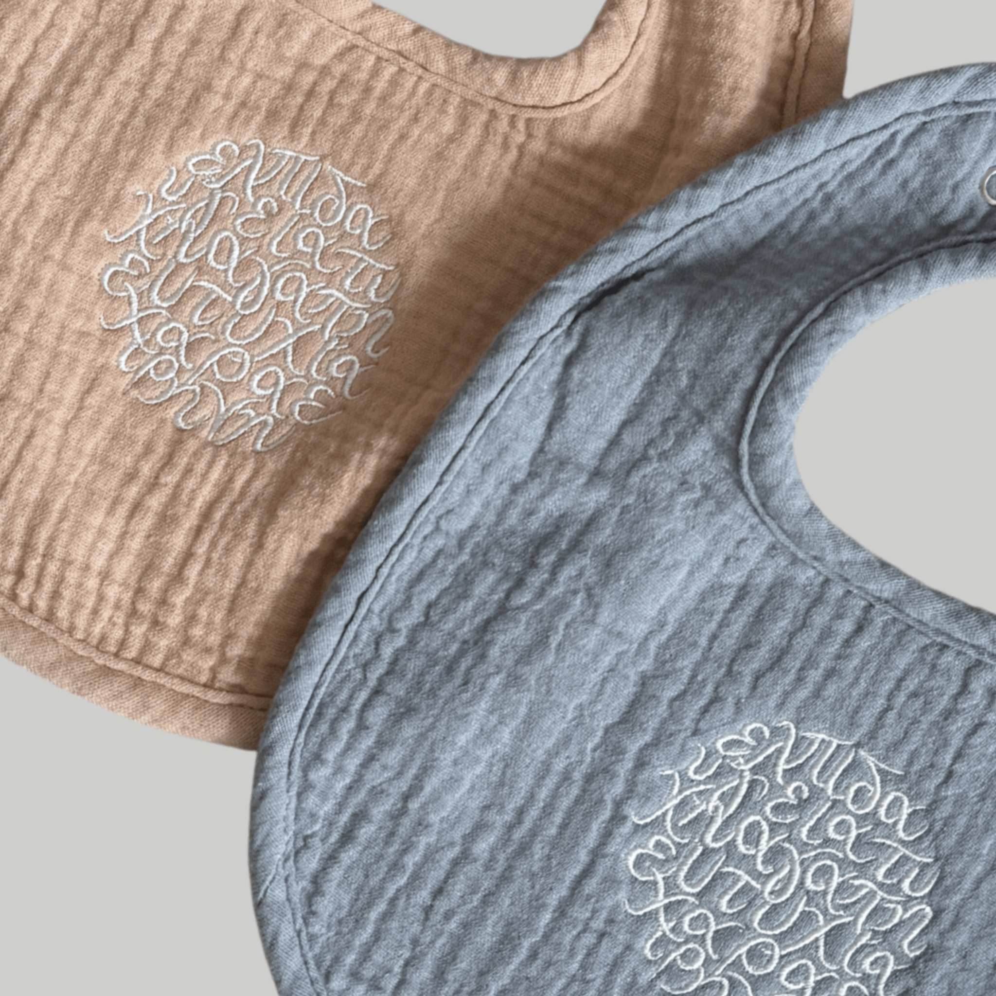 Baby Blessings Box: Creamsicle & Slate Blue