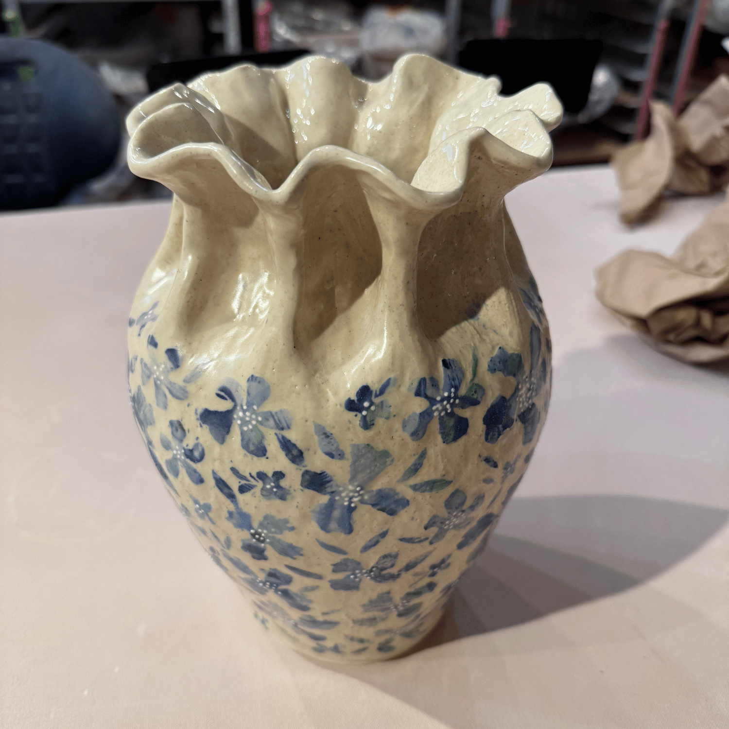 Blooming Girls Blue Vessel