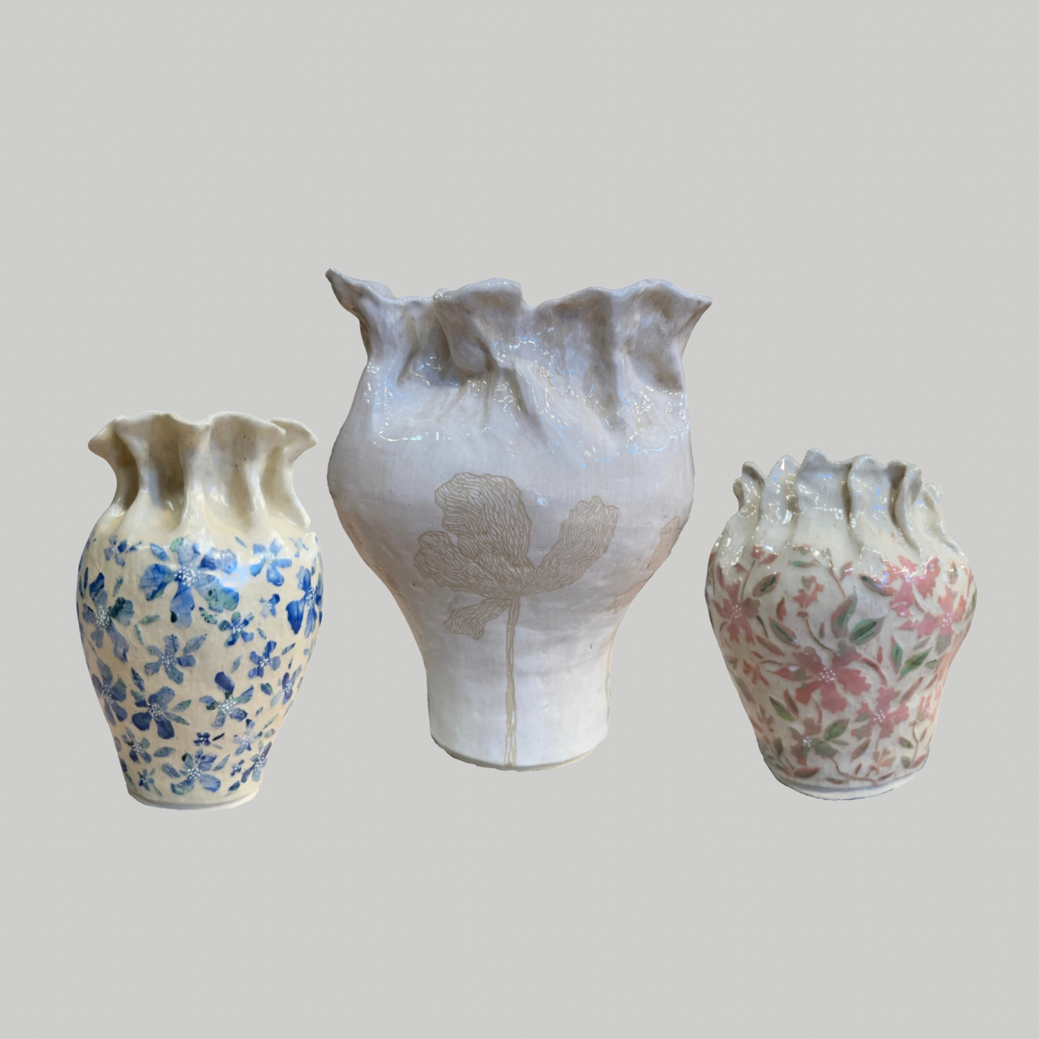 Blooming Girls Dusty Rose Vessel