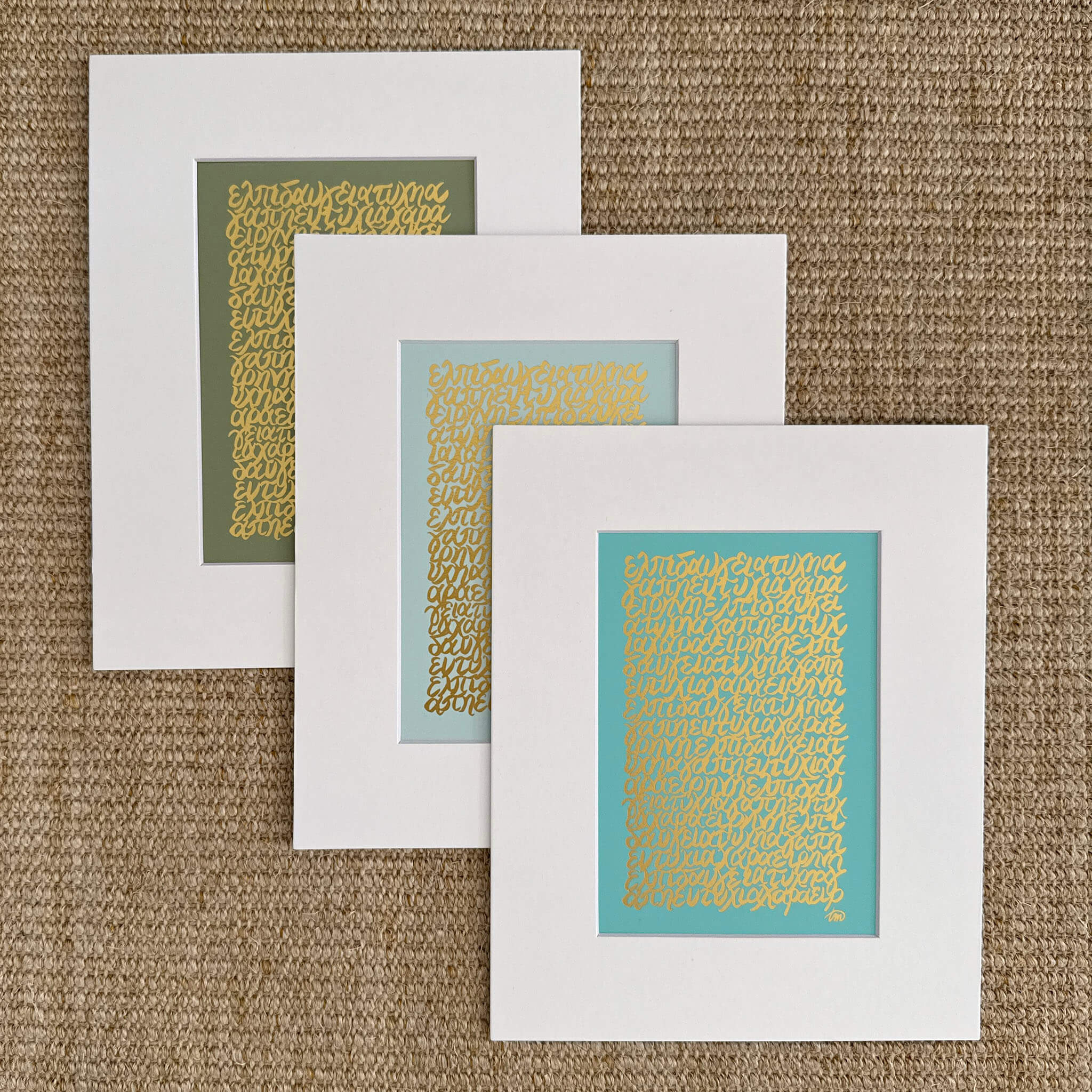 7 Wishes Gold Foil Print